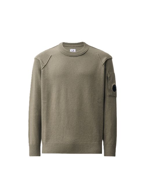 lambswool grs crewneck lens sweater C.P. COMPANY | 21CMKN707A-110149A356 FALLEN ROCK